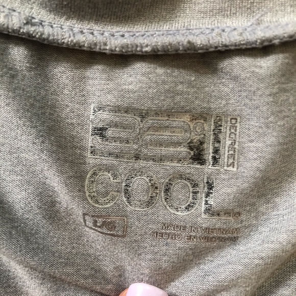 Solid grey v neck shirt - Picture 2 of 2